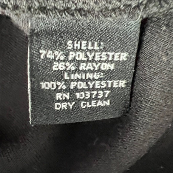 Donna Morgan Black Short Sleeve Midi Cocktail Dress Back Zip - Size 10 - Picture 6 of 10